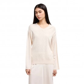 блуза,дамски,пуловери,дамски,плетени,дрехи,armani,exchange,xw000578,af12875,v,neck,sweater,iso,iso,monogram,(beige)