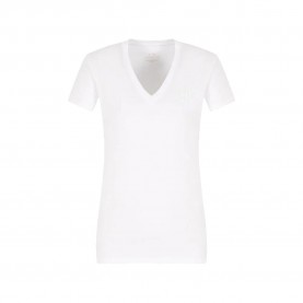 тениска,дамски,тениски,armani,exchange,xw000606,af10355,short,sleeve,v,neck,t,shirt,optic,white,(white)