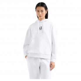 суичър,дамски,блузи,armani,exchange,xw000823,af10818,hoodie,white