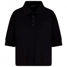 Armani exchange XW000887_AF10819 short sleeve polo - Black (Black) дамски,блузи,с,яка,мъжки,блузи,с,яка,armani,exchange,xw000887,af10819,short,sleeve,polo,black,(black)