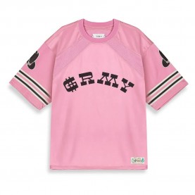 футболна,фланелка,мъжки,тениски,grimey,lone,hand,mesh,football,short,sleeve,t,shirt,pink