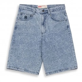 къси,панталони,мъжки,панталони,grimey,sweet,science,baggy,jacquard,denim,shorts,blue