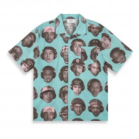 риза,с,къс,ръкав,мъжки,ризи,grimey,the,midnite,button,up,short,sleeve,shirt,blue