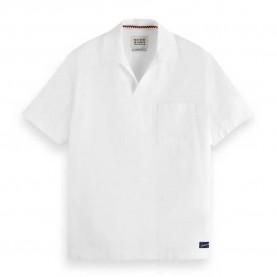 риза,с,къс,ръкав,мъжки,ризи,scotch,&,soda,180030,relaxed,fit,short,sleeve,shirt,white
