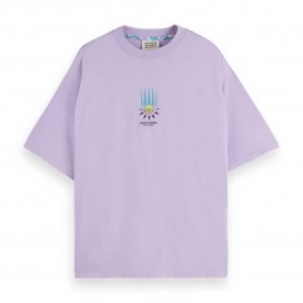 тениска,мъжки,тениски,scotch,&,soda,180048,loose,fit,short,sleeve,t,shirt,purple