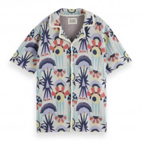 риза,с,къс,ръкав,мъжки,ризи,scotch,&,soda,180086,short,sleeve,shirt,multicolor