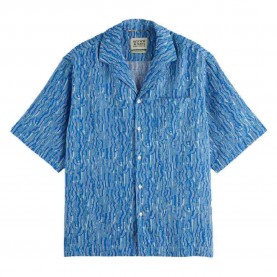 риза,с,къс,ръкав,мъжки,ризи,scotch,&,soda,180331,relaxed,fit,short,sleeve,shirt,blue