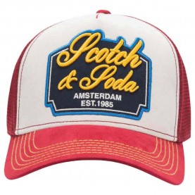 шапка,всички,шапки,scotch,&,soda,arena,adjustable,trucker,cap,red,(red)