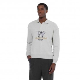 блуза,с,яка,мъжки,пуловери,scotch,&,soda,polo,relaxed,fit,sweatshirt,grey