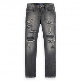дънки,мъжки,панталони,scotch,&,soda,ralston,regular,slim,fit,jeans,shoreside,repair,(grey)