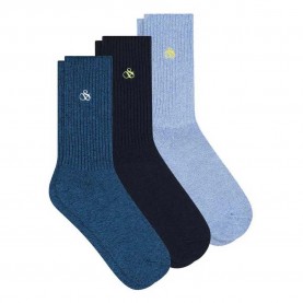 чорапи,мъжки,чорапи,scotch,&,soda,ss123279,crew,socks,3,pairs,navy,(blue)