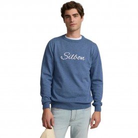 блуза,мъжки,пуловери,silbon,jersey,liso,sweater,blue,(blue)
