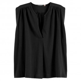 тениска,дамски,тениски,scotch,&,soda,drapey,short,sleeve,v,neck,t,shirt,black