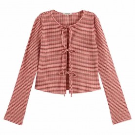 тениска,дамски,тениски,scotch,&,soda,gingham,long,sleeve,t,shirt,red
