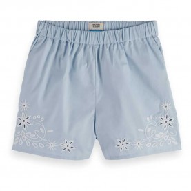 къси,панталони,дамски,панталони,scotch,&,soda,placed,broderie,high,waist,shorts,blue