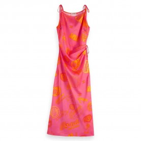 рокля,дамски,поли,и,рокли,scotch,&,soda,satin,dress,pink