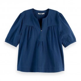дамски,блузи,дамски,ризи,scotch,&,soda,u9a00636t,short,sleeve,blouse,blue