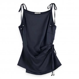 тениска,дамски,тениски,scotch,&,soda,u9a00697t,satin,sleeveless,t,shirt,blue