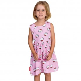 рокля,дамски,поли,и,рокли,hello,kitty,hello,kitty,sleeveless,dress,pink,(pink)