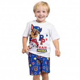 Тениска Paw patrol Paw patrol short sleeve pyjama T-shirt - White / Blue (Blue) тениска,детски,пижами,paw,patrol,paw,patrol,short,sleeve,pyjama,t,shirt,white,blue,(blue)