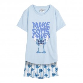 Тениска Stitch Stitch Short sleeve pyjama T-shirt - Blue (Blue) тениска,детски,пижами,stitch,stitch,short,sleeve,pyjama,t,shirt,blue,(blue)