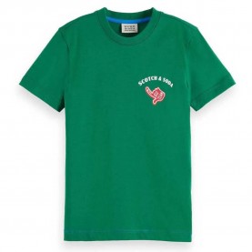 тениска,детски,тениски,scotch,&,soda,180564,relaxed,fit,short,sleeve,t,shirt,green,(bright,green)