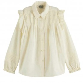 риза,с,къс,ръкав,детски,ризи,scotch,&,soda,delicate,ditsy,short,sleeve,shirt,beige