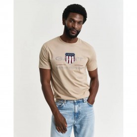тениска,мъжки,тениски,gant,2003199,short,sleeve,t,shirt,beige