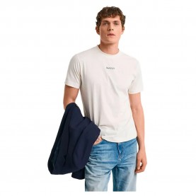 тениска,мъжки,тениски,gant,2003308,short,sleeve,t,shirt,beige,(cream)