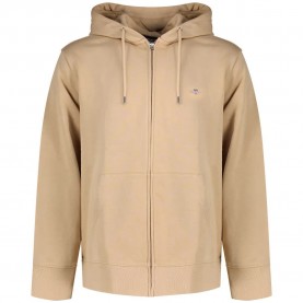 Блуза Gant 2007059 full zip sweatshirt - Beige (Dry Sand) блуза,мъжки,пуловери,gant,2007059,full,zip,sweatshirt,beige,(dry,sand)