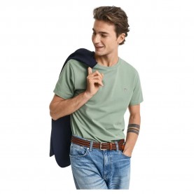 тениска,мъжки,тениски,gant,2013033,short,sleeve,t,shirt,green,(kalamata,green)