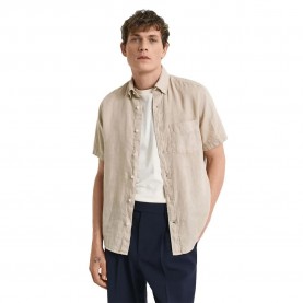 Риза с къс ръкав Gant 3240121 short sleeve shirt - Beige (Dry Sand) риза,с,къс,ръкав,мъжки,ризи,gant,3240121,short,sleeve,shirt,beige,(dry,sand)