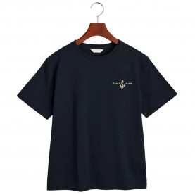 тениска,дамски,тениски,gant,4200573,short,sleeve,t,shirt,blue
