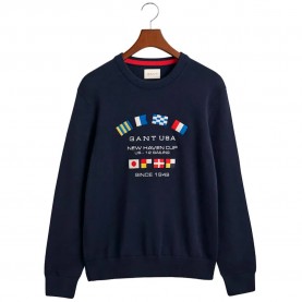 блуза,мъжки,пуловери,gant,8030234,sweater,blue