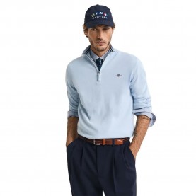 блуза,мъжки,пуловери,gant,8030564,half,zip,sweater,blue,(fresh,blue)