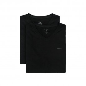 тениска,мъжки,тениски,gant,900012018,short,sleeve,v,neck,t,shirt,2,units,black,(black)