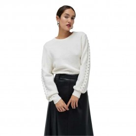 блуза,дамски,пуловери,дамски,плетени,дрехи,salsa,jeans,21009340,regular,fit,sweater,white