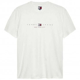 тениска,мъжки,тениски,tommy,jeans,flag,linear,regular,fit,short,sleeve,t,shirt,ecru,(beige)