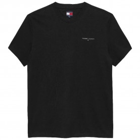тениска,мъжки,тениски,tommy,jeans,linear,chest,slim,fit,short,sleeve,t,shirt,black