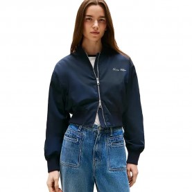 яке,дамски,якета,и,палта,tommy,hilfiger,cropped,regular,fit,bomber,jacket,blue