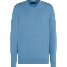 блуза,мъжки,пуловери,tommy,hilfiger,essential,v,neck,sweater,blue,(brisk,blue)