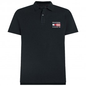 мъжки,блузи,с,яка,tommy,hilfiger,flag,regular,fit,short,sleeve,polo,black