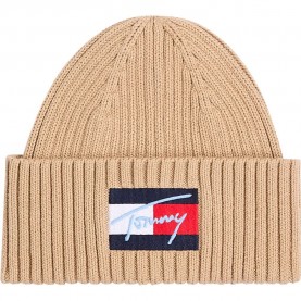 юношеска,шапка,всички,шапки,tommy,hilfiger,script,flag,junior,beanie,beige,(malted,milk)