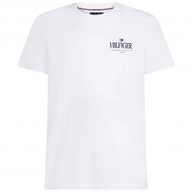 тениска,мъжки,тениски,tommy,hilfiger,stack,short,sleeve,t,shirt,white