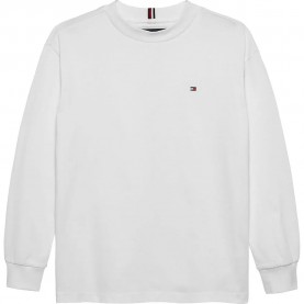 тениска,детски,тениски,tommy,hilfiger,essential,long,sleeve,t,shirt,white,(white)
