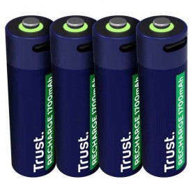 батерии,trust,25631,rechargeable,battery,silver,(black)