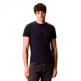 тениска,мъжки,тениски,calvin,klein,liquid,touch,slim,fit,short,sleeve,t,shirt,dark,sapphire,(blue)
