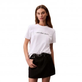 тениска,дамски,тениски,calvin,klein,jeans,graphic,intense,short,sleeve,t,shirt,brilliant,white,(white)