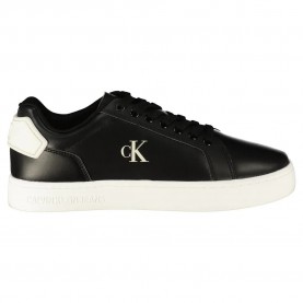 маратонки,мъжки,маратонки,calvin,klein,jeans,rome,classic,leather,trainers,black,bright,white,(black)