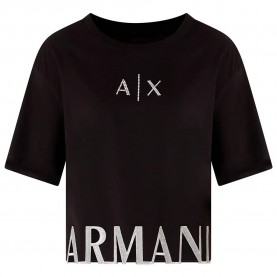 тениска,дамски,тениски,armani,exchange,xw001699,af10356,short,sleeve,t,shirt,black